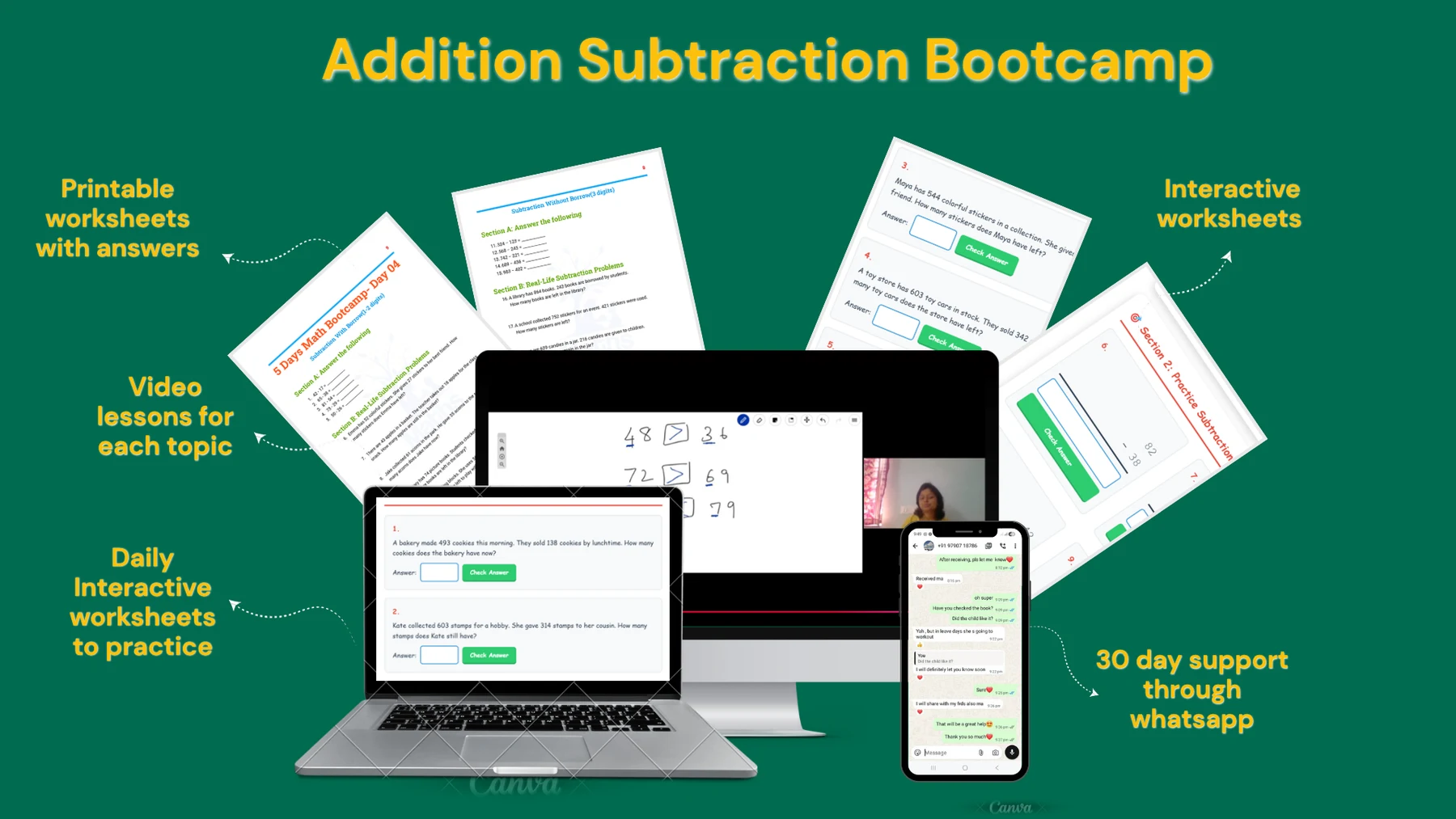 Addition Subtraction Bootcamp preview