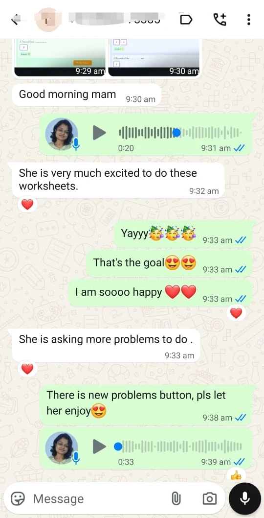 Learner feedback 1